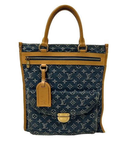 Baggy Tote, 820&euro;, Bolso, Azul, Textil - Denim, Vista frontal